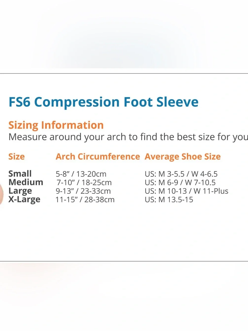 FS6 Compression Foot Sleeve Support Open Toe Socks Gray Size M Mens Womens